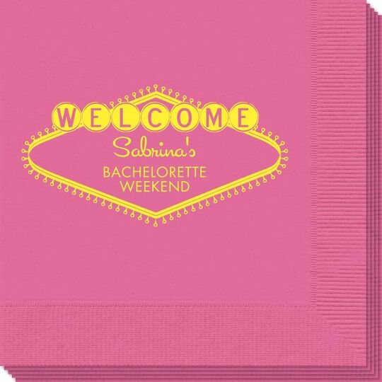 Welcome Marquee Napkins